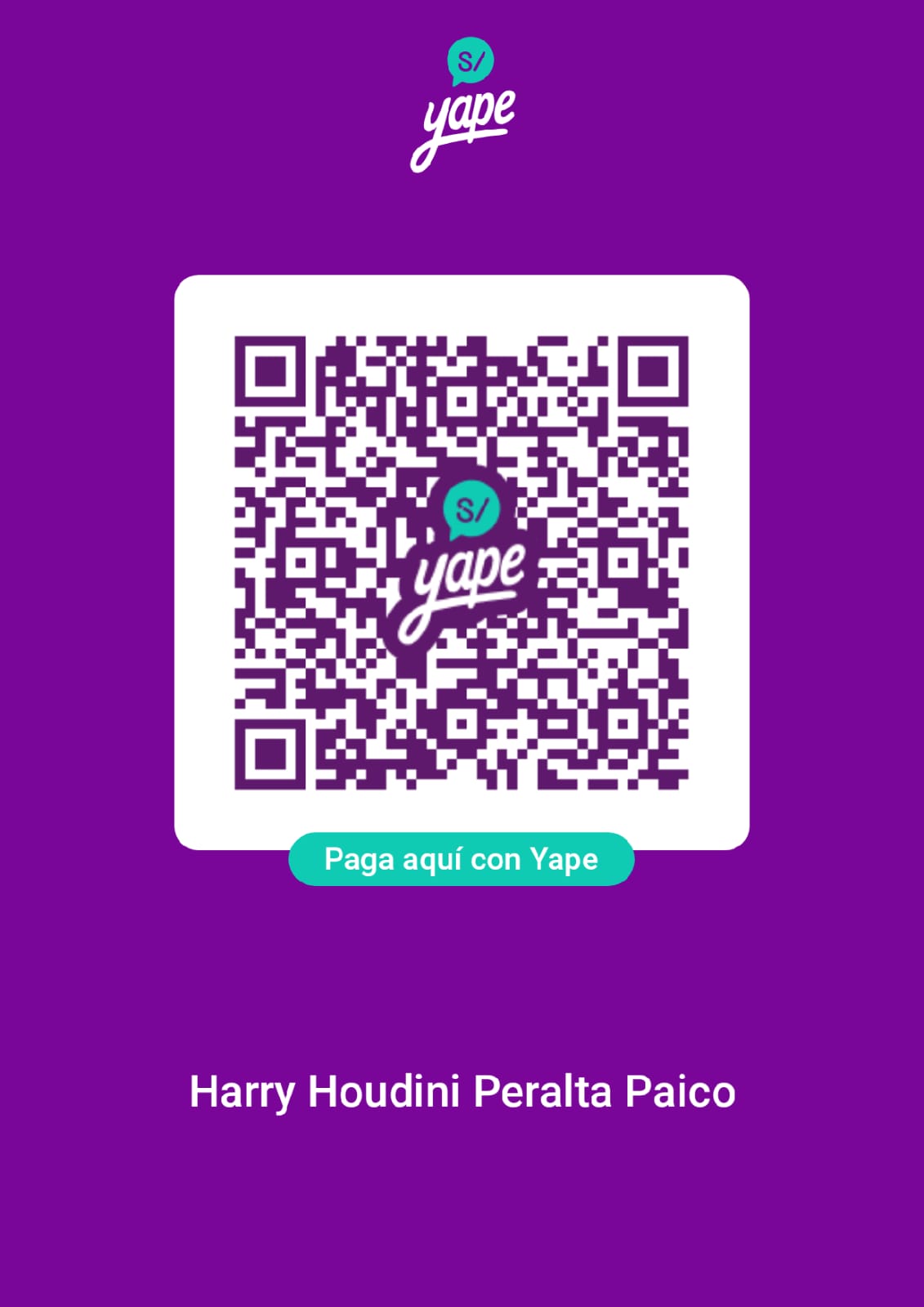 Código QR Yape - Escuela Los Patriotas
